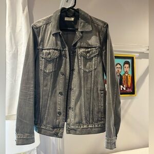 Gray all saints denim jacket men’s